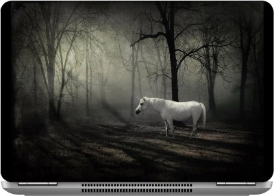 imbue white horse - 2 Digital quality vinyl Laptop Decal 15.6