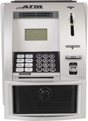 

Aarushi ATM Machine with Digital Screen and Money Bank Machine(Multicolor)