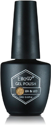 

Elite99 10MLUV Gel Nail Polish LED Lamp Gel Lacquer Gel Polish Pure Colors Semi Permanent Gel Varnish Nail Primer 1347-Gold