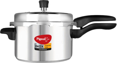 Pigeon Inox 5 L Induction Bottom Pressure Cooker(Stainless Steel) Pigeon Inox 5 L Induction Bottom Pressure Cooker(Stainless Steel)