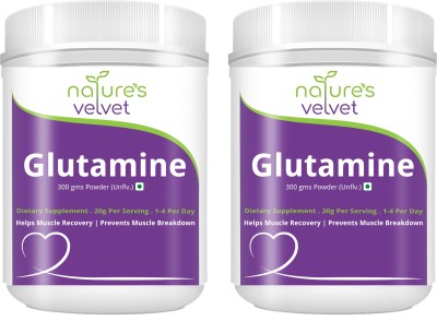 

Natures Velvet Lifecare Micronised Glutamine Monohydrate, 300 gms - Pack of 2 Glutamine(600 g, unflavour)