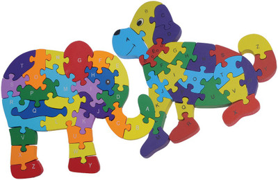 

Redbox Animal Wooden Jigsaw Puzzle - Dog and Elephant(2 Pieces)