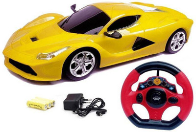 

J H Traders style remote control rechargeble car toy for kids(Yellow)