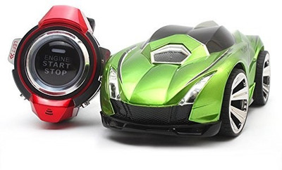 

OWO 2.4Ghz Smart Watch Voice Command Watch Controlled High Speed Rc Race Car with Led Lights(Green)