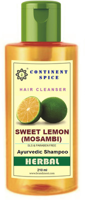 Continent Spice SWEET LEMON (MOSAMBI) shampoo, Dandruff & split ends care shampoo 210 ml(210 ml)