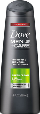 Dove Men+Care Fresh & Clean Fortifying 2-in-1 Shampoo and Conditioner 355ml(355 ml)