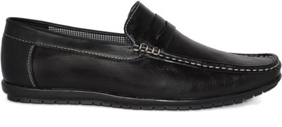 

Blue Pop Synthetic Leather Casual Party Wear Wedding Loafers Shoes For Men's And Boys Loafers For Men(Black