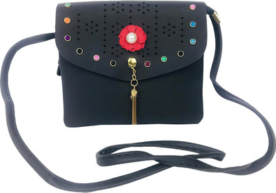 

Lelys Women Casual Grey PU Sling Bag