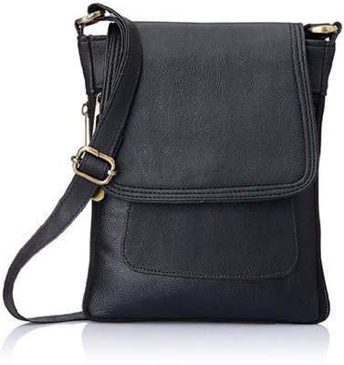 

Familiar Collection Women Casual Black PU Sling Bag