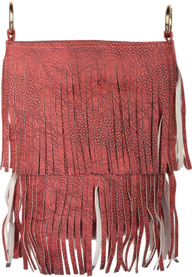 

Stylein Girls Casual Maroon PU Sling Bag