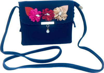 

Lelys Women Casual Blue PU Sling Bag