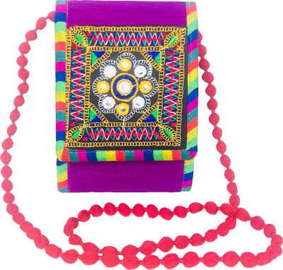 

Lelys Women Casual Purple Cotton Sling Bag