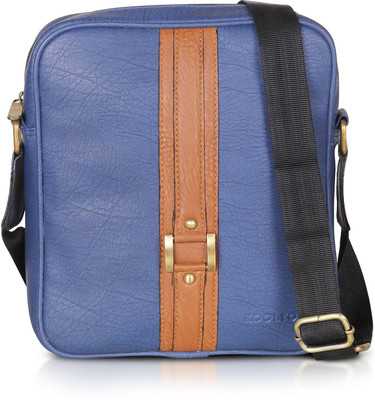 

Kooltopp Men & Women Casual Blue PU Sling Bag