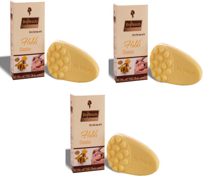 BioBeauty haldi chandan soap pack of 3(100 g, Pack of 3)