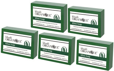 

KHADI ORGANIQUE HAND MADE KUSH SOAP WITH ESSENTIAL OIL 625 GM PACK OF 5(625 g, Pack of 5)