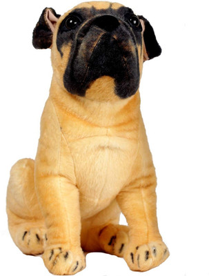 

Mofaro Pug Dog In Soft Toys - 32 cm(Yellow, Brown), Brown;yellow