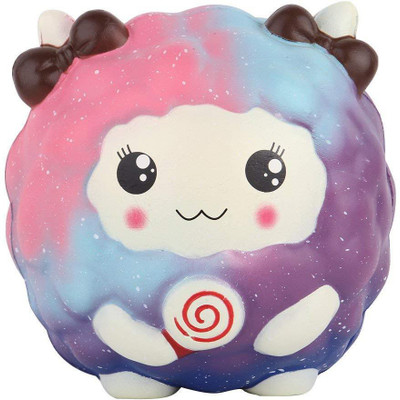 

Squishy Toys India Slow Rising Squishy Toy Galaxy Sheep PU Foam Jumbo Squishies - 9.5 cm(Multicolor)