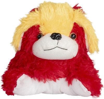 

Ard Enterprise Laying Dog Stuffed Toy-Red & yellow - 25 cm(Red & yellow)