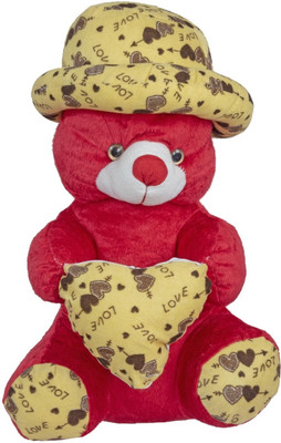 

Ard Enterprise Good Bear With Heart Stuffed Toy-Red - 50 cm(Red)