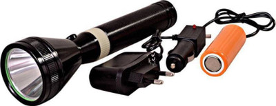 Care 4 t-95 Flashlight Rechargeable Search Light Torch Torch(Black, 18 cm, Rechargeable)