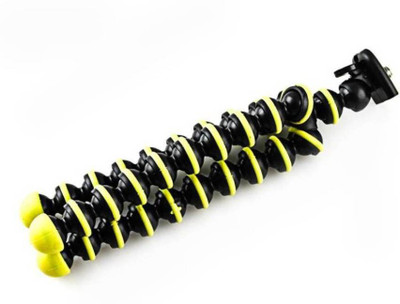 

ShopyBucket Adjustable Mini Octopus Mobile Phone Camera Stand Clip Bracket Holder Tripod (Yellow, Supports Up to 500 g) Tripod Kit(Black, Supports Up to 500)