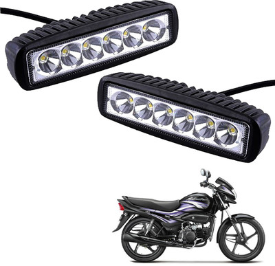 SHOOLIN SLNGLOBL6LEDBYKST2HDLGHTZ057 Fog Lamp Motorbike LED for Hero (12 V, 8 W)(Super Splendor, Pack of 2)