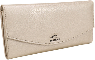 

BURAK Women Gold Artificial Leather Wallet(6 Card Slots), Gold-14