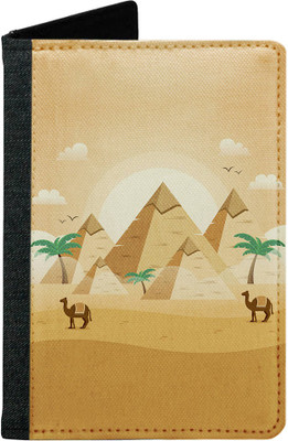 

MADANYU Women Orange Fabric Document Holder(2 Card Slots)