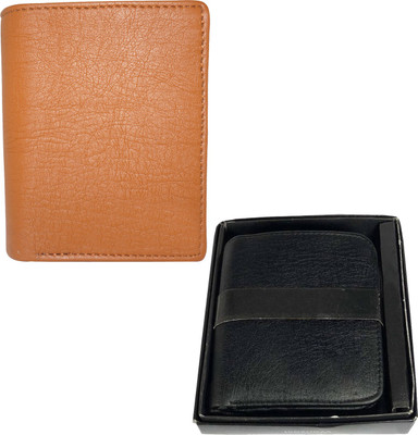 

Fillincart Men Black, Brown Artificial Leather Wallet(9 Card Slots)