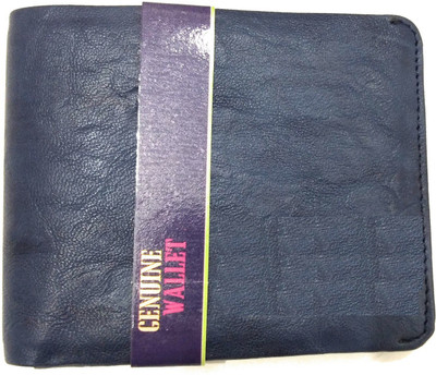 

radhe creation Men Blue Genuine Leather Wallet(4 Card Slots)