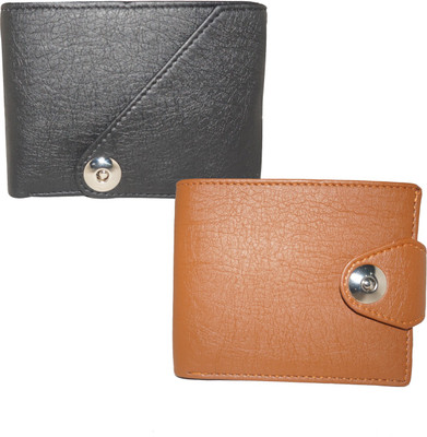 

Element Cart Men Casual, Formal Black Artificial Leather Wallet(5 Card Slots), Black;brown
