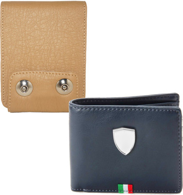 

Fillincart Men Brown, Blue Artificial Leather Wallet(4 Card Slots), Blue;brown