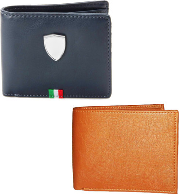 

Fillincart Men Brown, Blue Artificial Leather Wallet(4 Card Slots), Blue;brown