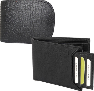 

Fillincart Men Black Artificial Leather Wallet(7 Card Slots)
