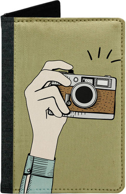 

MADANYU Women Green Fabric Document Holder(2 Card Slots)
