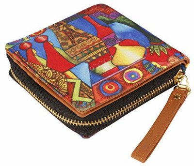 

All Things Sundar Women Multicolor Fabric Wallet(7 Card Slots)