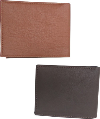 

Shreejee Men Tan, Brown Genuine Leather Wallet(6 Card Slots), Brown;tan