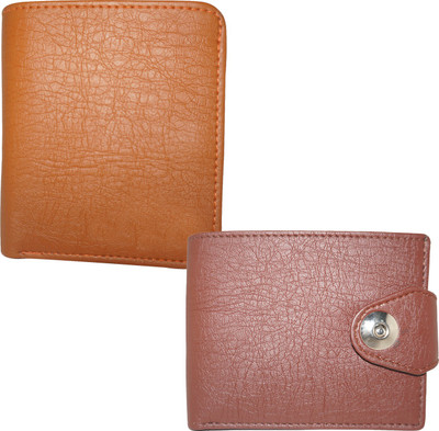 

Element Cart Men Formal Tan Artificial Leather Wallet(8 Card Slots), Brown