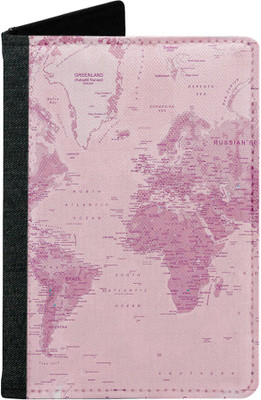 

MADANYU Women Pink Fabric Document Holder(2 Card Slots)