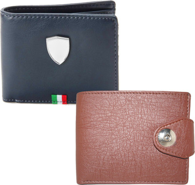 

Element Cart Men Casual Blue Artificial Leather Wallet(4 Card Slots), Blue;brown