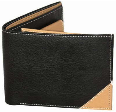 

Quetzal Men Black Artificial Leather Wallet(5 Card Slots)