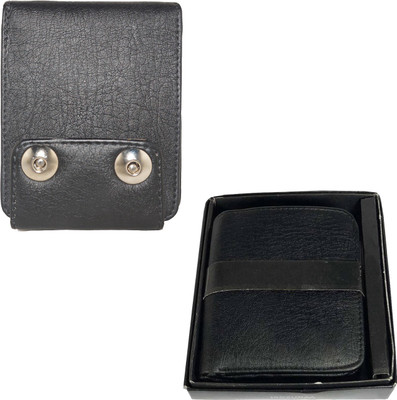 

Element Cart Men Formal Black Artificial Leather Wallet(8 Card Slots)