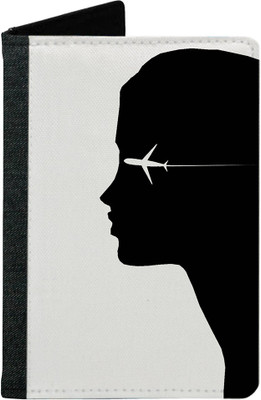 

MADANYU Women Black Fabric Document Holder(2 Card Slots)