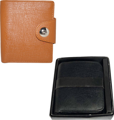 

Element Cart Men Casual Brown Artificial Leather Wallet(4 Card Slots), Black;brown