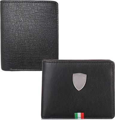 

Element Cart Men Formal Black Artificial Leather Wallet(4 Card Slots)