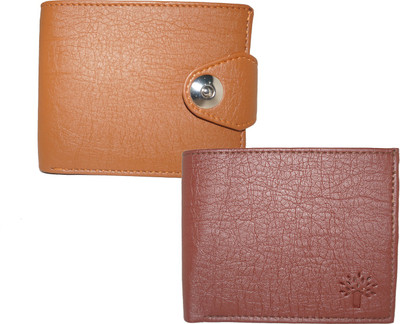 

Fillincart Men Brown Artificial Leather Wallet(11 Card Slots)