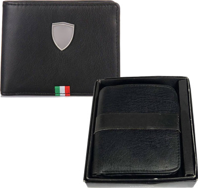 

Element Cart Men Formal Black Artificial Leather Wallet(4 Card Slots)