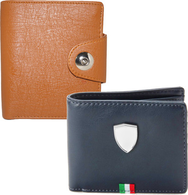 

Element Cart Men Casual Brown Artificial Leather Wallet(4 Card Slots), Blue;brown