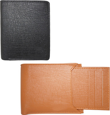 

Fillincart Men Black, Brown Artificial Leather Wallet(7 Card Slots)