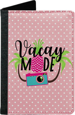 

MADANYU Women Pink Fabric Document Holder(2 Card Slots)